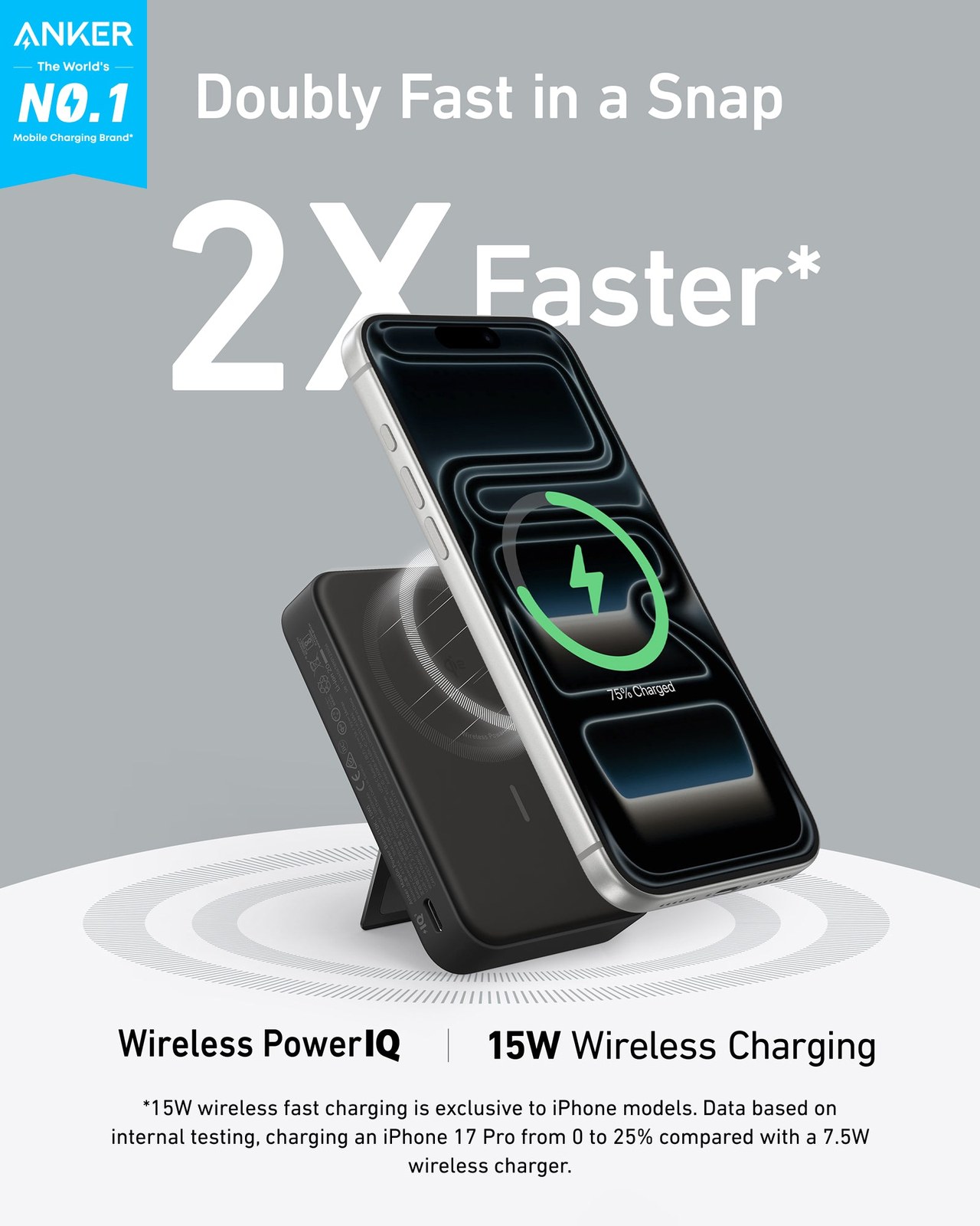 Pin dự phòng Anker MagGo 10000mAh Qi2 15W